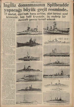    ris — 1933 HABER — Akşam postasr. in 12 MAYİS — 19337 şa Tagiliz donanmasının Spitheadde * yapacağı büyük geçit resminde..