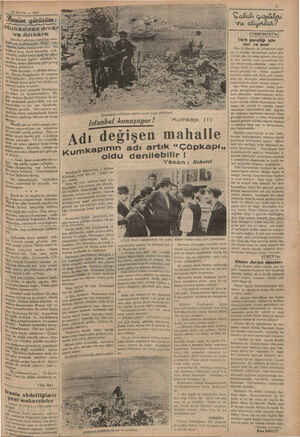     İyi * Aİ l 20 MAYIS — 1937 Mukad i ve Ankar& stanbul şehrinin kuruluşu maa- İse gok laclml Değil eski “isatta, hatta...