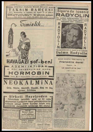  23 MAYIS 1937 HABER — Akşam postası Istanbul Halkına Büyük Sürpriz TAKSİM BAHÇESİ| Memleketin en tanınmış saz heyeli ve en