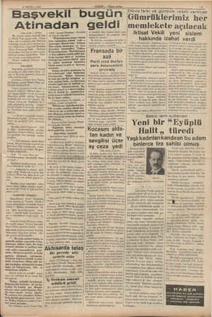  27 MAYIS — 1937 Bu esnada rıhtım üzerinde baş- ta Meclis Parti grupu reisi Hasan Saka, vali ve belediye reisi Muhittin...