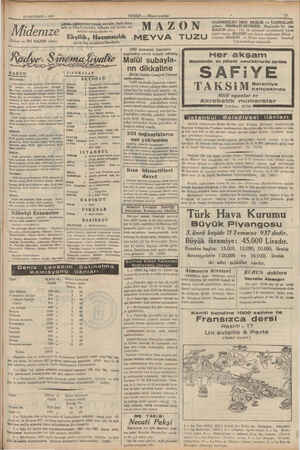    23 HAZİRAN — 1937 Midenize Dikkat ve İYİ HAZIM ediniz. Çabuk, çiğremeden yemek ratlı ve biberli yiyenler, bi delerini...