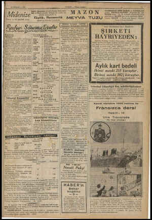  f “İİ #mnpaşsda (Müleyyet), E .) 26öçitt 30 HAİRAN — 1937 Midenize”” Dikkat ve İYİ HAZIM ediniz. ratlı ve delerini tahriş...