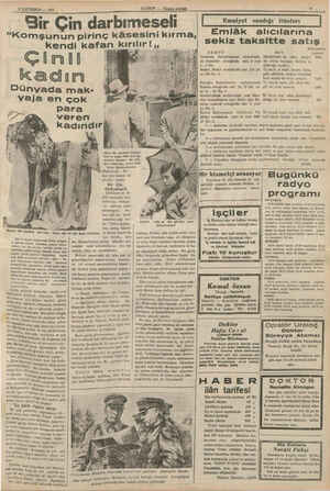    —ayr u KĞ 3 İLKTEŞRİN — 1937 Dünyada mak- yaja en çok para veren - kadındır ge Şüteber Ca deneleli - vt Cala Üiml GüRü üx