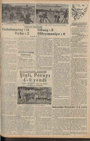  d d nar aa c a r“n'nı stadındaki Galatasaray - Eyüb KAREONK Tn ayla Eyüb arının Di- takımları zılılar, cezalânması muhte -