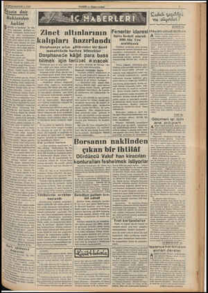  2 İKİNCİKANUN — 1938 Beklenilen hakim AİRSIZ ve hakimsiz bir dün- e, yada yaşıyoruz. Şairlerle ha- i i aralarında, ancak...