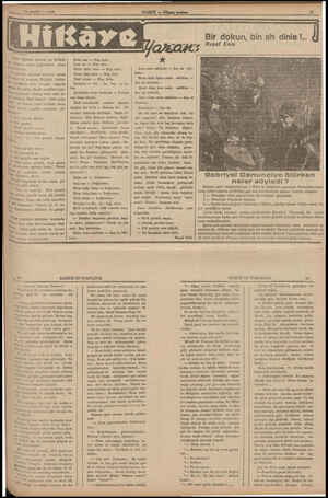  10 MART — 1938 SAA ö Ea Ufak dükkânr önünde pis önlüklü zımı satan T lü önlük- dolu. Tezgâh — başında ' bir adam. Bıçak...