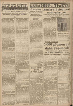    : 12 MART — 1938 eli Erzincanlılar .sevinç içinde' Beşinci şeker fabri- kası dolayısile Başvekile ve gaze- Amasya...