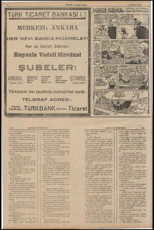  2 NİSAN — 1938 YAZAN ve Sizem WALTDİSNEYE? MERKEZi: ANKARA HER NEVi BANKA MUAMELATI A MEMLEKETİN İLERiİ GELEN ŞAH- SİYETLERİN