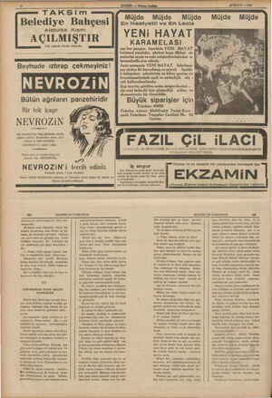       yy yg KE Me ğa AŞAN MAY Beyhude ıztırap çekmeyiniz ! EVROZİ Bir tek kaşe NEVROZİN Bu muannld baş vediş ağrılarını...