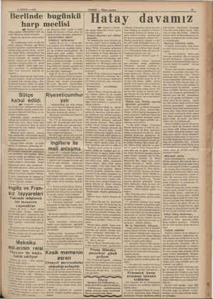    27 MAYIS — 1938 Berlinde bugünkü harp meclisi BE” Baştarafı 1 incide rYansa umumi erkânıharbiye relsi ge. meral Kaytel de
