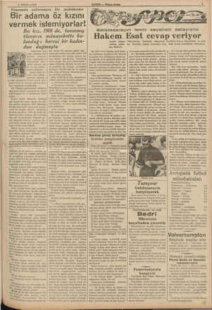       31 MAYIS — 1938 ; z bie T Fransada enteressan bir muhakeme Bir adama öz kızını vermek istemiyorlar! Bu kız, 71918 de,