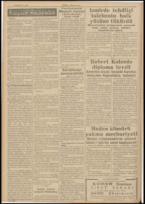  11 HAZİRAN — 1938 İÇERDE: * Devlet Demiryolları idaresinin sebze ve meyve satın almak ürere satın o sldığı 33 yeni vagon...