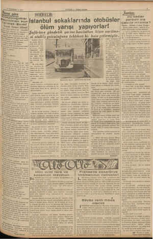    m2) TEMMUZ — 1938 MESELE) İstanbul sokaklarında otobüsler ölüm yarışı yapıyorlar! Şoförlere gündelik yerine hasılattan...
