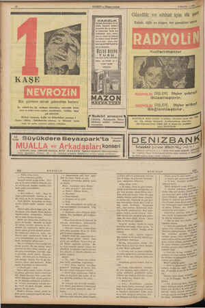  9 EYLÜL — 1988 Güzellik ve sıhhat için ilk şart Sabah, öğle ve akşam her yemekten sonfâ KASIZLIK Barsak, karariğer ve mi...