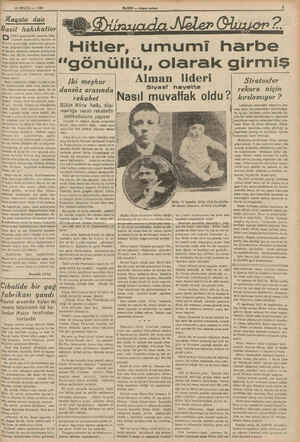    28 EYLÜL — 1958 Hayata dair Basit hakıkatler ÜNEÜ gazetelerde, Amerika Cüm., huvrelsi Roosevelt'in Benâs'e ve Eltler'e...