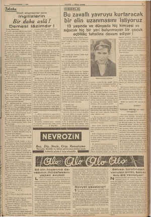     8 BİRİNCİTEŞRİN — 1838 Tolıtika e Sandey Piktoria!'dan: 30 eylül cuma günü öğleyin saat 12,30 Üs, masanın bir tarafında