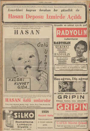    2 HABER — Aksam postası 9 BİRİNCİTEŞRİN — 1938 İzmirlileri hayran bırakan bir güzellik ile i i | Ankara, İstanbul, Beyoğlu,