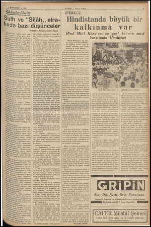  me — 1938 İKİNCİTESRİN 2 A — ber,bikicler h ve “Silâh,, etra- “inda bazı düşünceler Yazan : Nizameddin Nazit ma kya bugün...