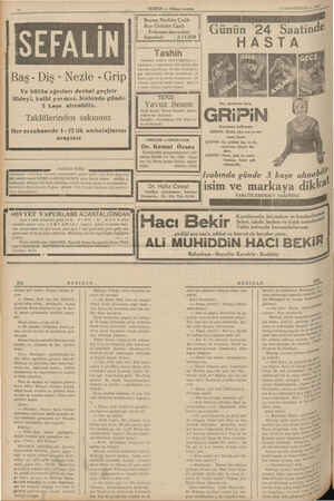     Naz Baş - Diş - Nezle - Grip Ve bütün ağrıları derhal geçirir Mideyi, kalbi yormaz. Icabında günde 3 kaşe alınabilir....