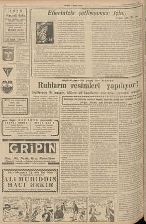    1938 Resimli Hafta IZinci nüshasını müvez zilerden isteyiniz Kıymetli yazılarla dolu ve Türkiyenin yegâne ucuz ve güzel...