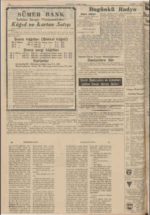    10... HABER <— Alşam Tor < # a ii Sellüloz Sanayii Müessesesinden : Kâğıd ve Karton Satışı Müessesemiz 1939 Haziranının...