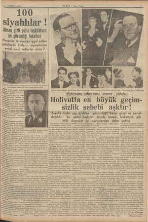  10 NİSAN — 1939 HABER — Akşam Posimst 100 siyah lılar ! Alman gizli polis teşkilâtının 8n güvendi ği fedaileri manlar...