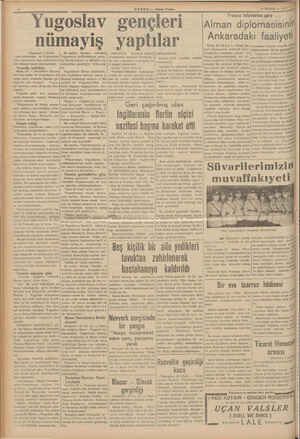   | Yugosla 24 NİSAN — 1959 Fransız tefsirlerine göre HABER — Akşam Postas, i Alman diplomasisinin gençleri nümayiş yaptılar