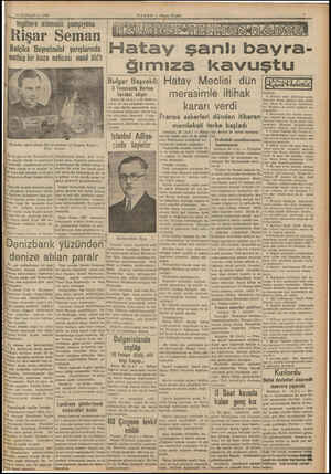  30 HAZİRAN — 1939 Ingiltere otom | 'Rişar Belçika Beynelmilel yarışlarında müthiş bir kaza neticesi nasıl öldü Kazalan sonra