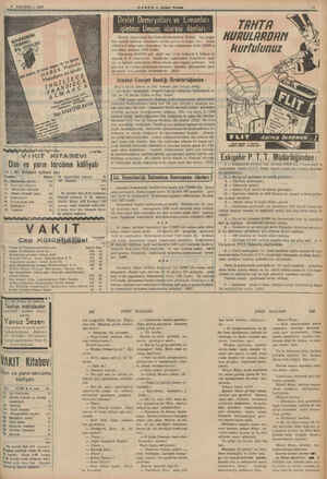  6 AĞUSTOS — 1939 HABER — Akşam Postam İ İ gel İP li VAKIT KITABEYVI Dün ve yarın tercüme külliyatı 11-30 Kitaplık üçüncü seri
