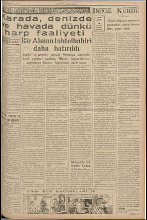  X KC TEŞRİK ii ) 1939 ÜELENNETE arada, e havada dünkü HABEE e Aksam Postası den izde > faaliyeti İlerle Bir Alman...