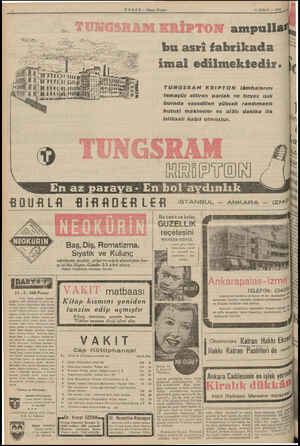  3 2.» gi > Bite HABER — Akşam Postası ça 7 V dim Vi 4 nİ A kar Sie ey GİRİ Ge İl Mtk, LA BiRADERLER 11-2-940 Pazar 0: Türk