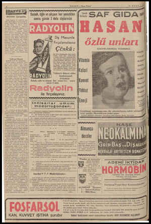  20-3-940 Çarşamba 1230 Program, ve BET. 12,15 Ajans ve memleket saat doi ba, “if garler Küçük inem)eket Müzik, Çalanlar: Ve.