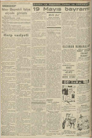       4 HABER — Azşam Postam 9 MAYIS — 1949 nün ve bugünün haber ve hâdiseler! SV LAKIK aaa A Lİ Kk A e m ya | Mısır Başvekili