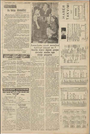  . 5 1 İKİNCİRANUN —1941 © HABER — Akşam Postası ZARA Bu borcu — Namik Kemalin heykelini yapmak teklifi münasebetile — Bs...