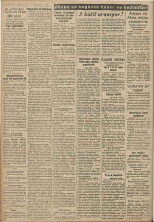    | e e çe HABER — Aksam postası 4 $ MART — 1941 Diyanet Işleri Reisi Werhum R.fat Börekçi ikümet erkânı ve on bini aşan bir