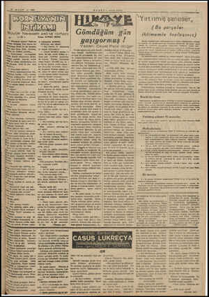  7 MART — 194 KORNNELYAYMIN yük hareketli zabta romani Gömdüğüm gün yaşıyormuş / Yazan: Cevat Pala' döğer bulduğum ip uçları