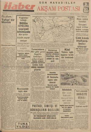        İdare Tel, 24 Ger ” akşam : a Tuhaf bir Mantık YAAMAAANAA NANA Şimdi Bulzaristandan tuhaf bir feryat geldi:  Yugoslavi