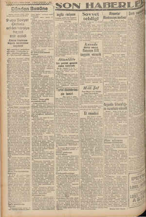    4 HABER — Aksım Postam (8 BİRİNCİTEŞRİN — 1941 Dünden Budaüne Anadnin ajanuzın verdiği haber, tere güre dünya vasiyciins