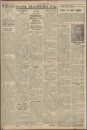  İRL18 HAZİRAN — 1942 Pa ni a “7 5 $ Sabib; ve Neşriyat Müdürü hakkı tarık us Bamidığı yor: Vakıt Matbaası ABONU ŞARTLARI...
