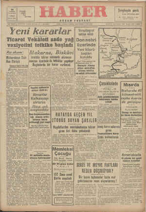 Haber Gazetesi 20 Temmuz 1942 kapağı