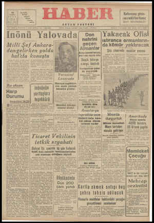 Haber Gazetesi 26 Temmuz 1942 kapağı