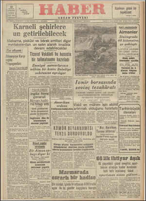Haber Gazetesi 29 Temmuz 1942 kapağı