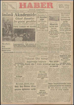 Haber Gazetesi 2 Ağustos 1942 kapağı
