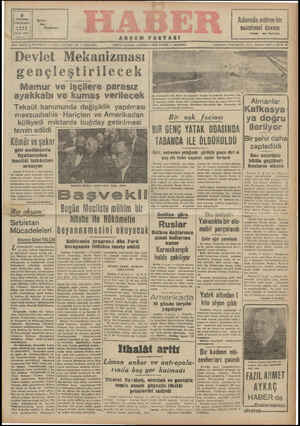 Haber Gazetesi 5 Ağustos 1942 kapağı