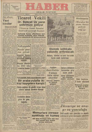 Haber Gazetesi 13 Ağustos 1942 kapağı