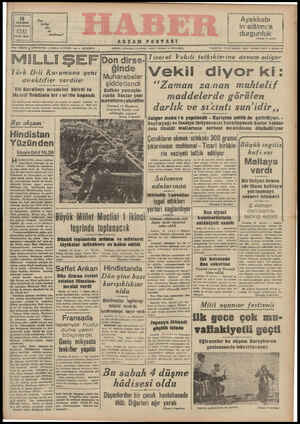 Haber Gazetesi 15 Ağustos 1942 kapağı