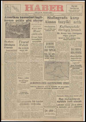 Haber Gazetesi 16 Ağustos 1942 kapağı