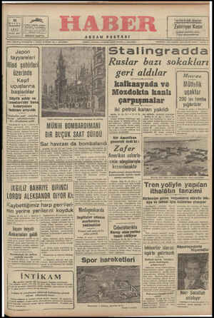 Haber Gazetesi 21 Eylül 1942 kapağı