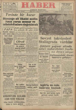 Haber Gazetesi 24 Eylül 1942 kapağı