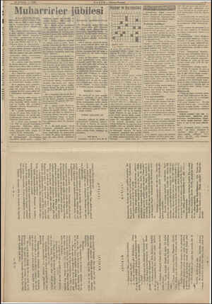  29 EYLUL — 1942 Muharrirler jübilesi (4 üncü Sayfadan devam) Oğim fuırettin, tührettin Feşnd sında Biri, 1 bâzirtn 1800 da